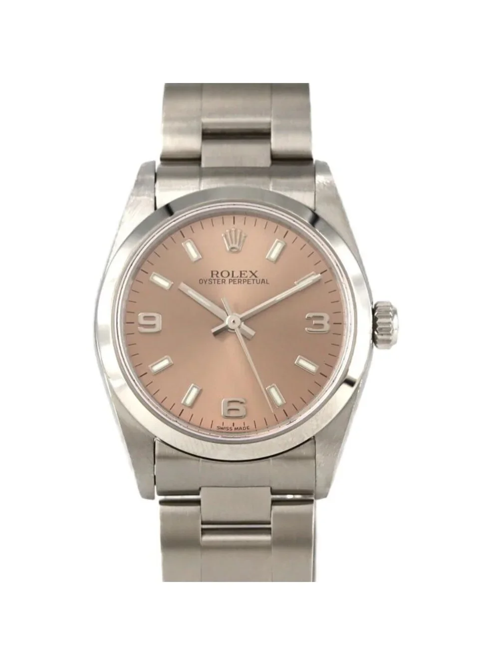 Rolex Oyster Perpetual SS Manual Winding Number Watch